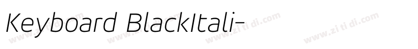 Keyboard BlackItali字体转换